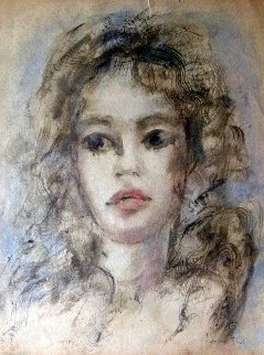 Woman Portrait 18x12 Works on Paper (not prints) - Leonor Fini Woman Portrait 18x12 Works on Paper (not prints) - Leonor Fini