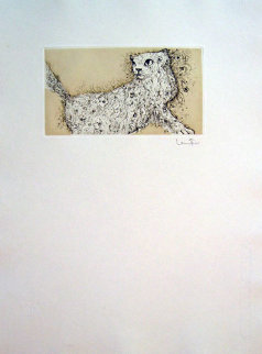 Curious Cat 1976 Limited Edition Print - Leonor Fini Curious Cat 1976 Limited Edition Print - Leonor Fini