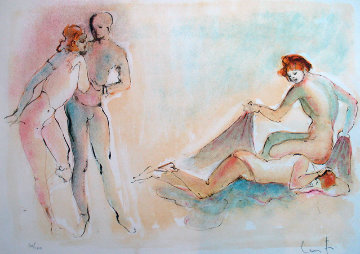 Untitled Lithograph 1980 Limited Edition Print - Leonor Fini Untitled Lithograph 1980 Limited Edition Print - Leonor Fini