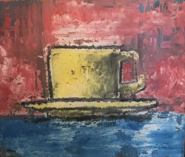 Untitled Painting 1984 18x20 Original Painting - Aaron Fink Untitled Painting 1984 18x20 Original Painting - Aaron Fink