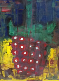 Red Raspberry 1992 39x32 Works on Paper (not prints) - Aaron Fink Red Raspberry 1992 39x32 Works on Paper (not prints) - Aaron Fink