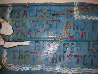 Book of Life and Death (original metal panel From Paradise Garden) 30x120 Original Painting by Howard Finster - 2