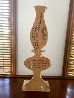 Happy Special Days Lamp 1993 19x7 - Early Sculpture by Howard Finster - 7