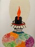 Happy Special Days Lamp 1993 19x7 - Early Sculpture by Howard Finster - 3