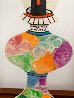 Happy Special Days Lamp 1993 19x7 - Early Sculpture by Howard Finster - 4