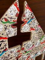House Signed  1993 9x13 - 3-Times Sculpture by Howard Finster - 5