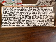 House Signed  1993 9x13 - 3-Times Sculpture by Howard Finster - 7