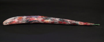 Hell Themed Painted Gourd 49 in Original Painting - Howard Finster Hell Themed Painted Gourd 49 in Original Painting - Howard Finster