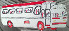 Heaven Bound Bus - One Way Out Special 1998 17 in Original Painting by Howard Finster - 0