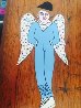 Elvis-At-3-Is-A-Angel-To-Me (With Wings!) 1991 Original Painting by Howard Finster - 1