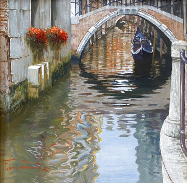 Venezia 2015 18x18 - Italy Original Painting by Raffaele Fiore