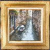 Venice Canal 2014 18x18 - Italy Original Painting by Raffaele Fiore - 1