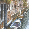 Venice Canal 2014 18x18 - Italy Original Painting by Raffaele Fiore - 0