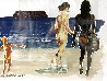 Girls Walking and Boy Throwing 2017 - Huge Limited Edition Print by Eric Fischl - 3