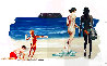 Girls Walking and Boy Throwing 2017 - Huge Limited Edition Print by Eric Fischl - 0