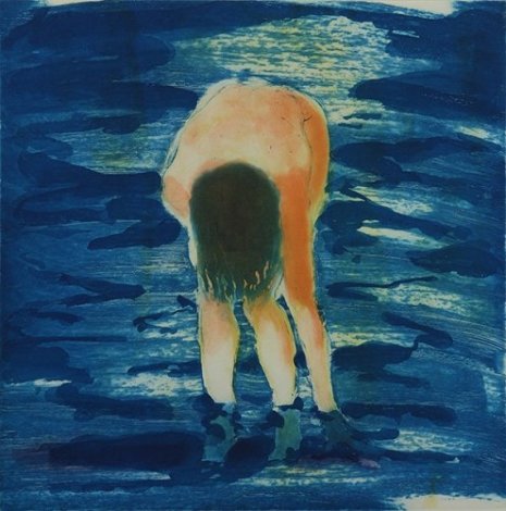 Untitled (Boy in Blue Water For the Brooklyn Academy of Music) 1988 - New York Limited Edition Print - Eric Fischl