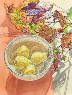 Still Life With Pears Limited Edition Print - Janet Fish Still Life With Pears Limited Edition Print - Janet Fish