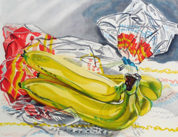 Bag of Bananas 1996 Limited Edition Print - Janet Fish Bag of Bananas 1996 Limited Edition Print - Janet Fish