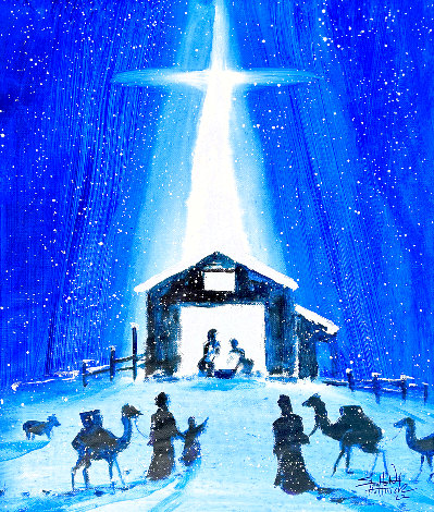 A Holy Night 26x22 Original Painting - Stephen Fishwick