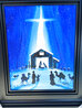 A Holy Night 26x22 - Christmas Original Painting by Stephen Fishwick - 1