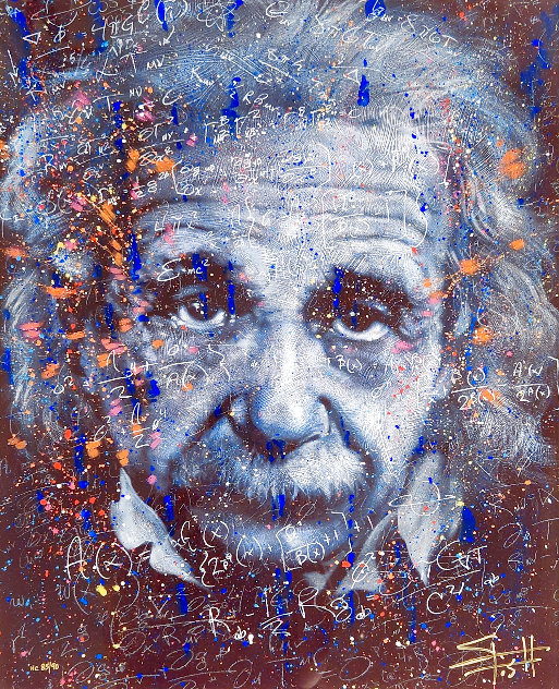 Einstein Cosmos HC 2019 Embellished Limited Edition Print by Stephen Fishwick