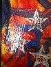 Lady Liberty with Stars 2023 29x29 Original Painting by Stephen Fishwick - 3