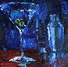 Shaken with Two Olives 2009 22x22 Original Painting by Michael Flohr - 0