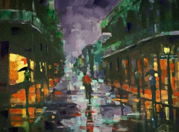 Royal Street 2004 Embellished Limited Edition Print - Michael Flohr Royal Street 2004 Embellished Limited Edition Print - Michael Flohr