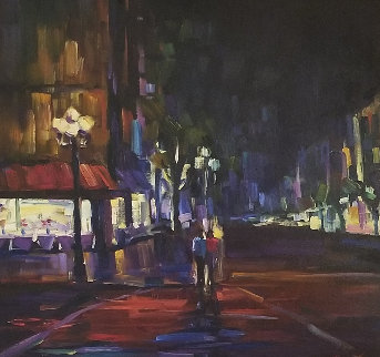 Rendezvous 43x43 Super Huge Original Painting - Michael Flohr Rendezvous 43x43 Super Huge Original Painting - Michael Flohr