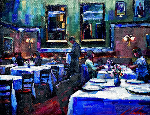 Soul Mates Oil on Canvas by Michael Flohr - For Sale on Art Brokerage