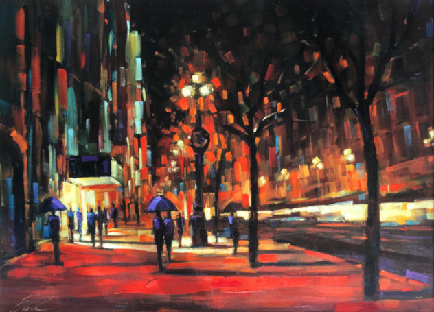 Timeless Moment 2006 46x58 Huge Embellished Limited Edition Print by Michael Flohr