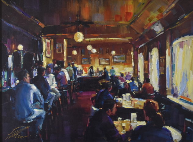 Happy Hour 2008 Embellished Limited Edition Print by Michael Flohr