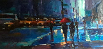 New York City 2008 23x35 Original Painting - Michael Flohr New York City 2008 23x35 Original Painting - Michael Flohr