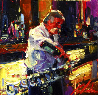 Fred 19x19 Original Painting - Michael Flohr Fred 19x19 Original Painting - Michael Flohr