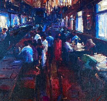 Untitled Painting 2010 38x38 Huge Original Painting - Michael Flohr Untitled Painting 2010 38x38 Huge Original Painting - Michael Flohr