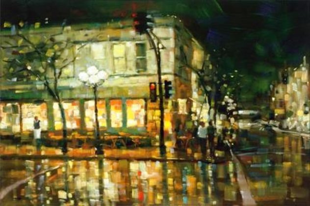 City Reflections 2005 Embellished - Huge Limited Edition Print by Michael Flohr
