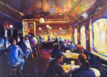 Happy Hour Embellished Limited Edition Print - Michael Flohr