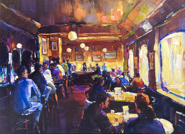 Happy Hour Embellished Limited Edition Print by Michael Flohr