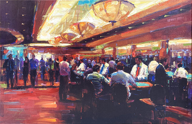 Let It Ride - Embellished Giclee on Canvas Limited Edition Print by Michael Flohr
