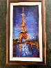 Eiffel Tower 2019 25x15 - Paris, France Original Painting by Michael Flohr - 1