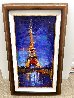 Eiffel Tower 2019 25x15 - Paris, France Original Painting by Michael Flohr - 2
