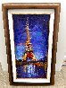 Eiffel Tower Oil 2019 25x15 - Paris, France Original Painting by Michael Flohr - 2