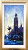 California Belltower 2008 47x33  - San Diego Original Painting by Michael Flohr - 1