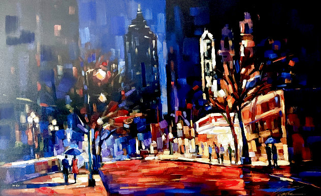 A Night at the Fox PP Embellished - Huge - Atlanta, GA Limited Edition Print by Michael Flohr