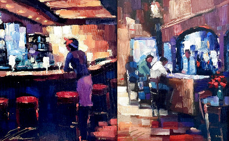 Serendipity Suite: Good Medicine and Lady Luck 2004 Embellished Set of 2 Giclees Limited Edition Print - Michael Flohr