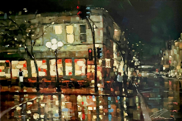City Reflections Embellished - Huge - San Diego, CA Limited Edition Print by Michael Flohr