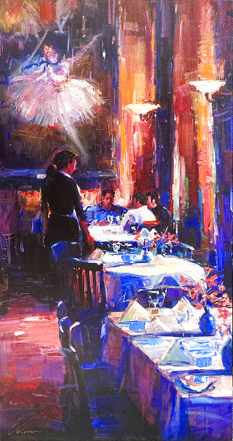Lunch with Degas 2010 Embellished - Huge Limited Edition Print by Michael Flohr