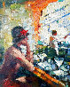 Melissa at the Bar 2002 40x34 - Huge Original Painting by Michael Flohr - 0