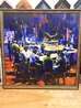 Stock Talk - Framed Embellished Giclee on Canvas - Huge 43x43 Limited Edition Print by Michael Flohr - 3