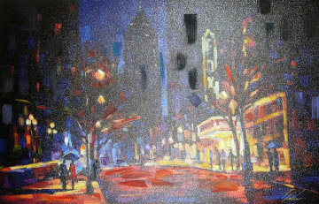 Night at the Fox Embellished 2005 Limited Edition Print - Michael Flohr Night at the Fox Embellished 2005 Limited Edition Print - Michael Flohr